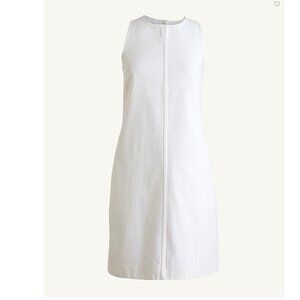 JCrew White Denim Shift Dress Size 6